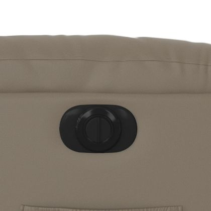 Електрически стол реклайнер, капучино, изкуствена кожа