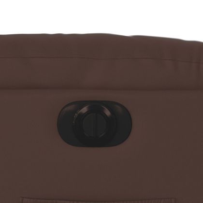 Електрически наклоняем стол, кафяв, изкуствена кожа