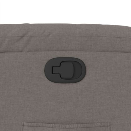 Изправящ реклайнер стол, таупе, текстил