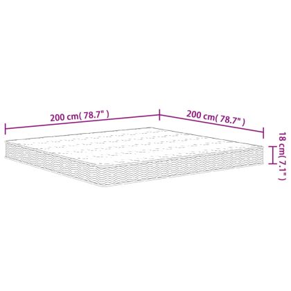 Матрак бонел пружини Medium 200x200 см King Size