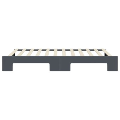 Легло за спане с ракла без матрак, Тъмно сиво, 100x200 см