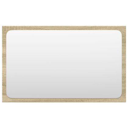 Комплект шкафове за баня от 3 части дъб сонома инженерно дърво