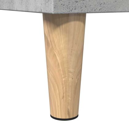 Шкаф за баня, бетонно сив, 30x30x190 см, инженерно дърво