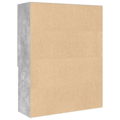 Шкаф за пералня, бетонно сив, 70,5x25,5x90 см