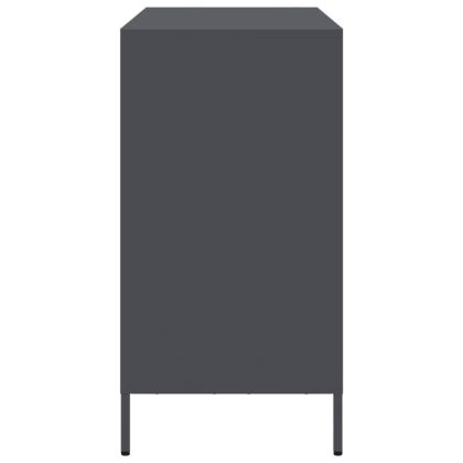Бюфет, антрацит, 101,5x39x73,5 см, студеновалцувана стомана