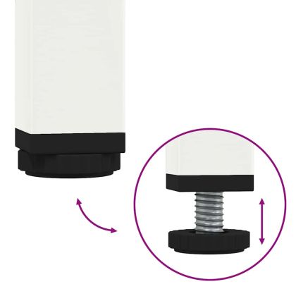 ТВ шкаф, бял, 68x39x43,5 см, студеновалцувана стомана