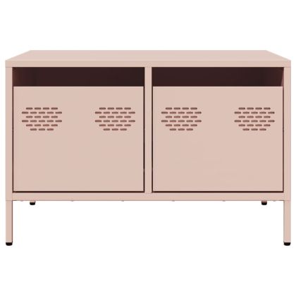 ТВ шкаф, розов, 68x50x43,5 см, студеновалцувана стомана