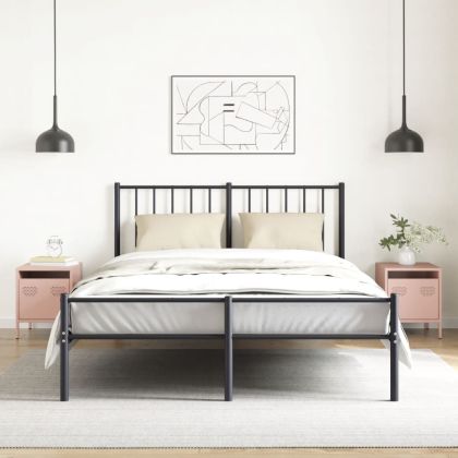 Нощни шкафчета, 2 бр, розови, 35x39x43,5 см, стомана