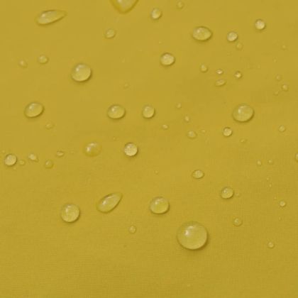 Водоустойчив дълъг дъждобран с качулка, жълт, XXL