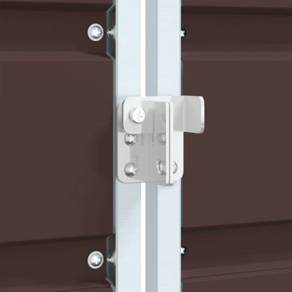 Навес за един кош за боклук, Кафяв, 72x81x115 см, стомана