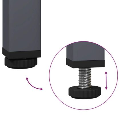 Бюфет, антрацит, 35x39x73,5 см, студеновалцувана стомана