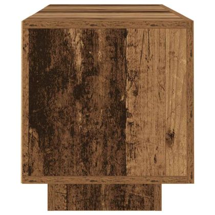 ТВ шкаф с LED осветление, 160x35x40 см, инженерно дърво