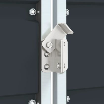 Навес за 3 коша на колела, антрацит, 216x81x115 см, стомана