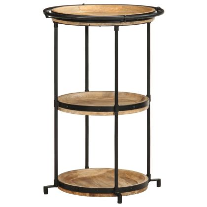 Странична маса, Ø55x83 см, мангово дърво масив