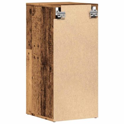 Шкаф за обувки, старо дърво, 32x35x70 см, инженерно дърво