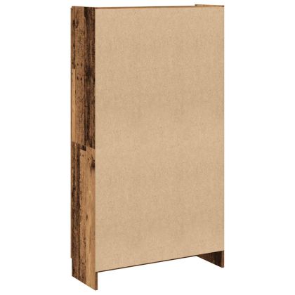 Висок шкаф, старо дърво, 82,5x30,5x150 см, инженерно дърво