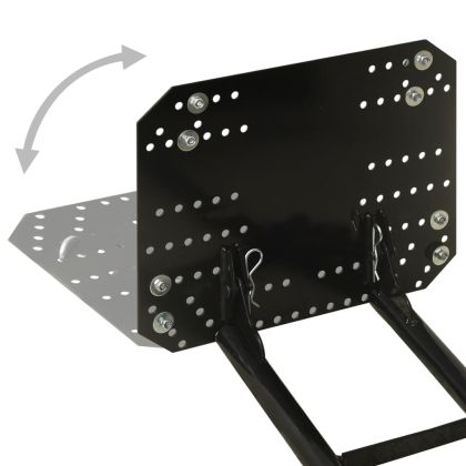 Гребло за сняг за ATV, 115x38 см, черно