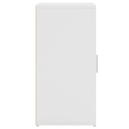 Шкафове за обувки, 2 бр, бели, 32x35x70 см, ПДЧ