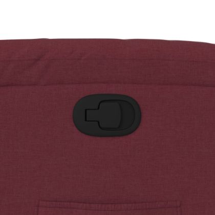 Изправящ реклайнер стол, виненочервен, текстил