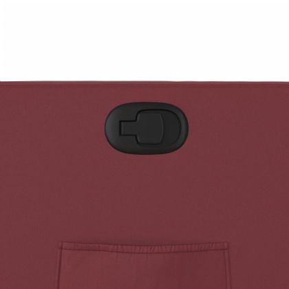 Изправящ реклайнер стол, виненочервен, изкуствена кожа