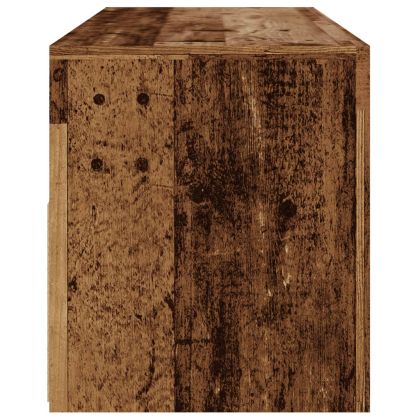 ТВ шкаф с LED осветление, 120x35x40 см, инженерно дърво