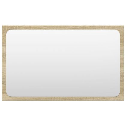 Комплект шкафове за баня от 3 части дъб сонома инженерно дърво