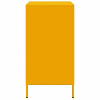Бюфет, горчица жълто, 68x39x73,5 см, студеновалцувана стомана