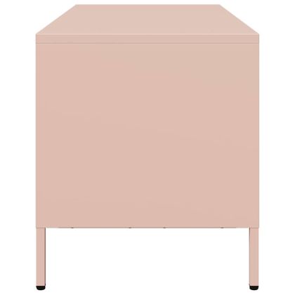 ТВ шкаф, розов, 68x39x43,5 см, студеновалцувана стомана