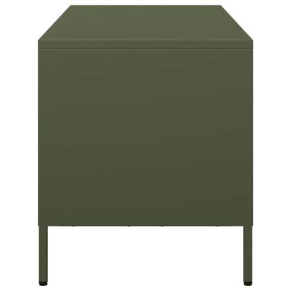 ТВ шкаф маслиненозелен 68x39x43,5 см студеновалцувана стомана