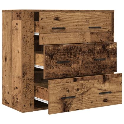 Сайдборд, старо дърво, 80x33x70 см, инженерно дърво