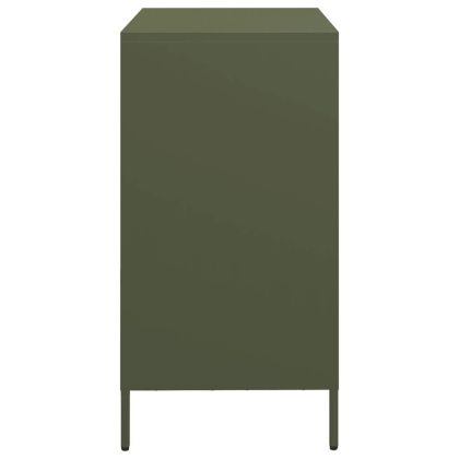 Бюфет, маслиненозелен, 68x39x73,5 см, студеновалцувана стомана