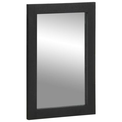 Комплект мебели за баня от 3 части, черен, инженерно дърво