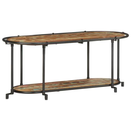 ТВ шкаф, 100x42x40 см, масивно регенерирано дърво