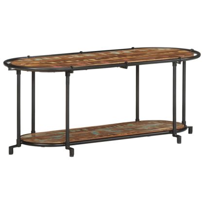 ТВ шкаф, 100x42x40 см, масивно регенерирано дърво