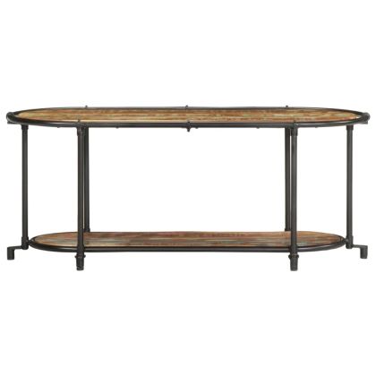 ТВ шкаф, 100x42x40 см, масивно регенерирано дърво