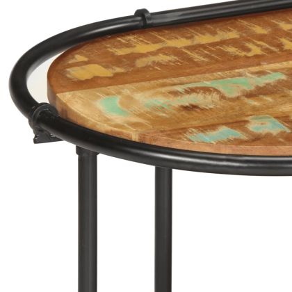 ТВ шкаф, 100x42x40 см, масивно регенерирано дърво