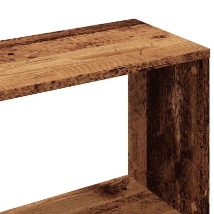 Библиотека, старо дърво, 45x24x159 см, инженерно дърво