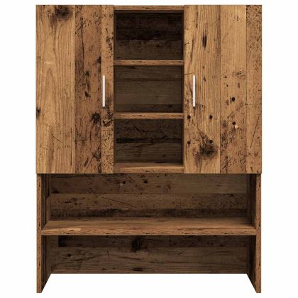Шкаф за пералня, старо дърво, 70,5x25,5x90 см