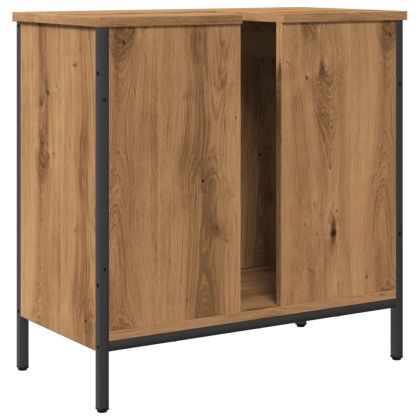 Шкаф за мивка, дъб артизан, 60x30x60 см, инженерно дърво