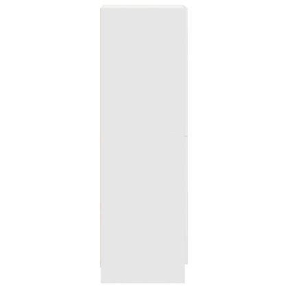 Кухненски шкаф, бял, 38x41,5x131,5 см, инженерно дърво