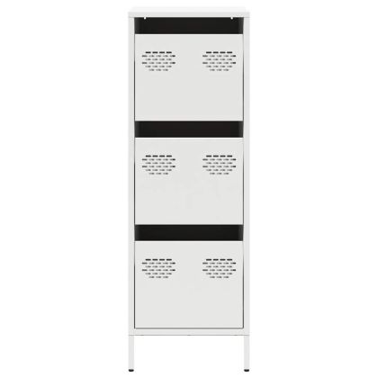 Висок шкаф, бял, 39x35x103,5 см, стомана