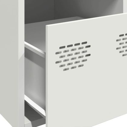 Висок шкаф, бял, 39x35x103,5 см, стомана