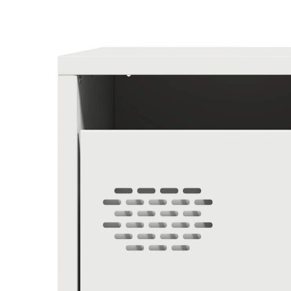 Висок шкаф, бял, 39x35x103,5 см, стомана