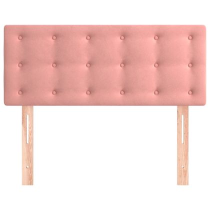 Горна табла за легло, розова, 80x5x78/88 см, кадифе