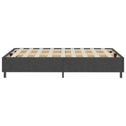 Боксспринг легло, тъмносиво, текстил, 120x200 см