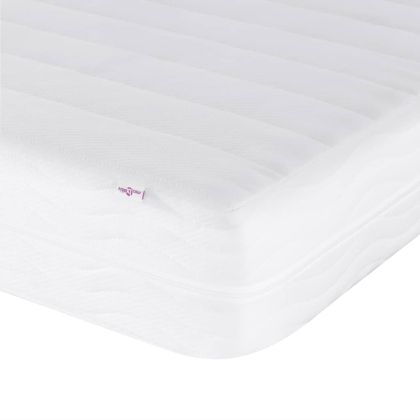 Канапе с матрак, светлосиво, 100x200 см, плат