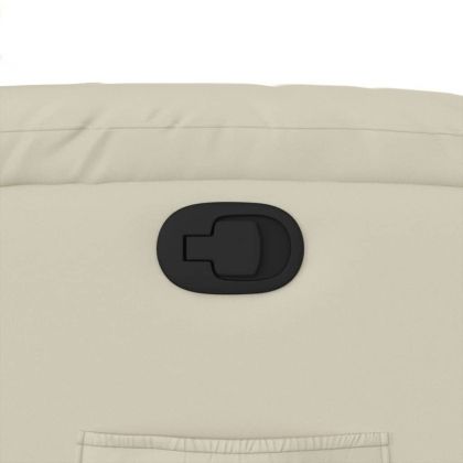 Реклайнер, кремав, изкуствена кожа