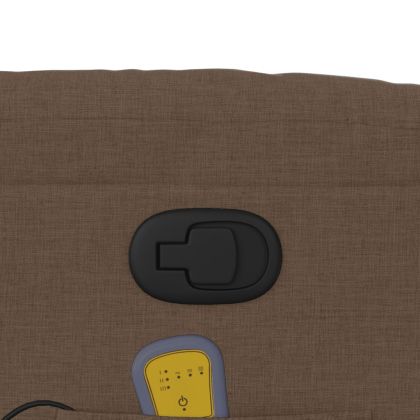 Масажен наклоняем стол, кафяв, текстил