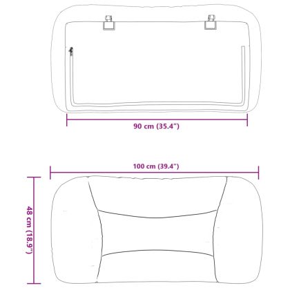 Мека табла за легло Hvar, капучино, 90 см, изкуствена кожа