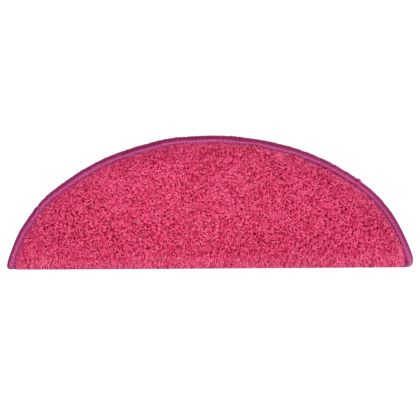 Изтривалки за стълби, 15 бр., 56x17x3 см, розови, полукръгли
